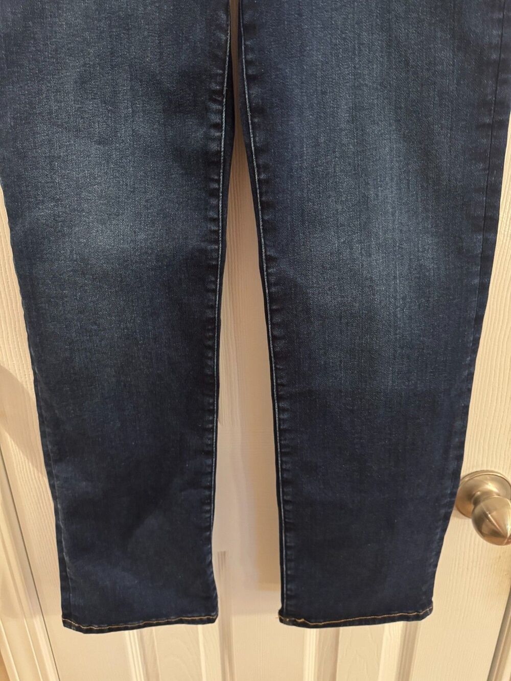 Good American Good Legs Straight High Rise Jeans Size 3 Dark Wash 27" Inseam - Picture 10 of 12